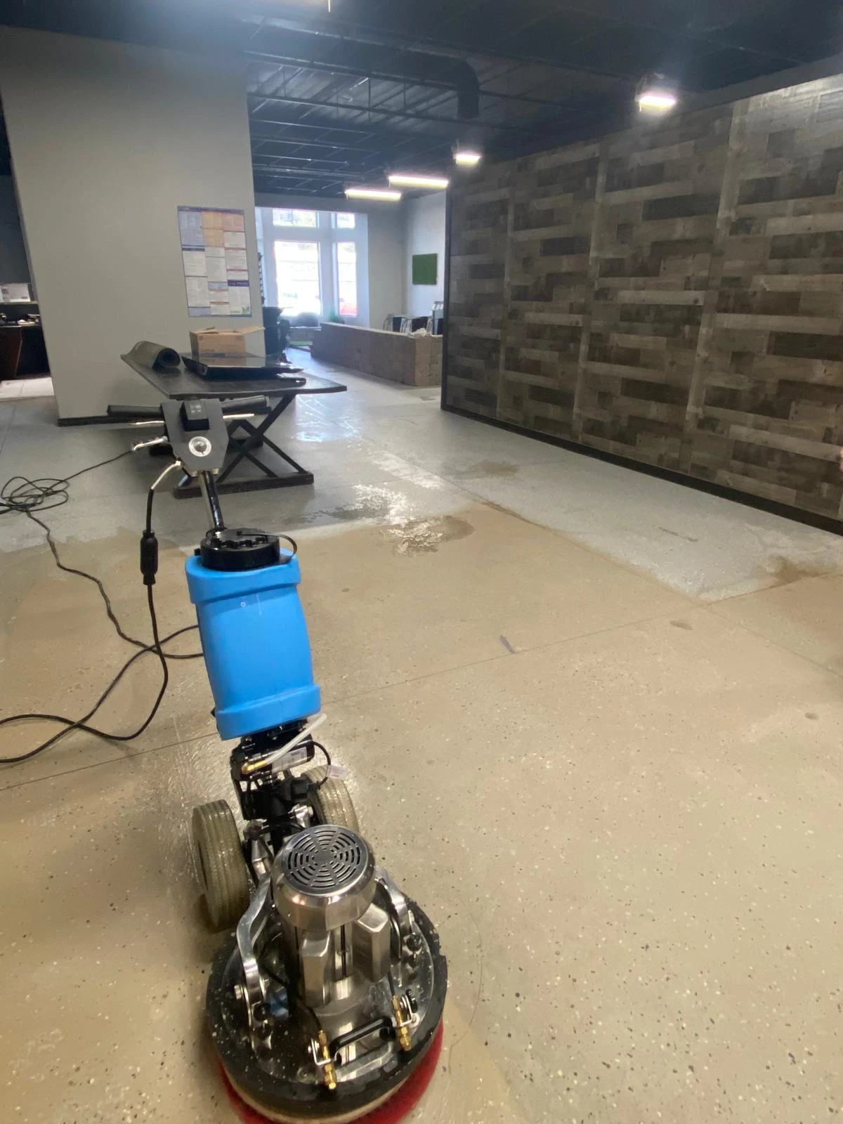 Commercial Floor Scrubbing