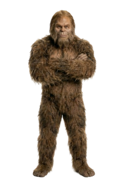 Sasquatch Carpet Cleaning mascot - your trusted local cleaning experts